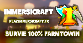 Bannière du serveur Immersicraft