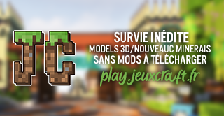 Bannière du serveur JeuxCraft