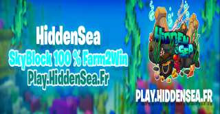 Bannière du serveur HiddenSea - SkyBlock | Farm2Win & Play2Earn
