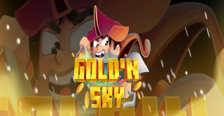 Bannière du serveur Gold'n'Sky - SkyBlock - 1.19.2 - Farm2Win
