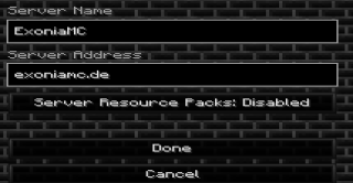 Bannière du serveur ExoniaMC