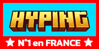 Bannière du serveur Hyping - Serveur Minecraft nouvelle génération